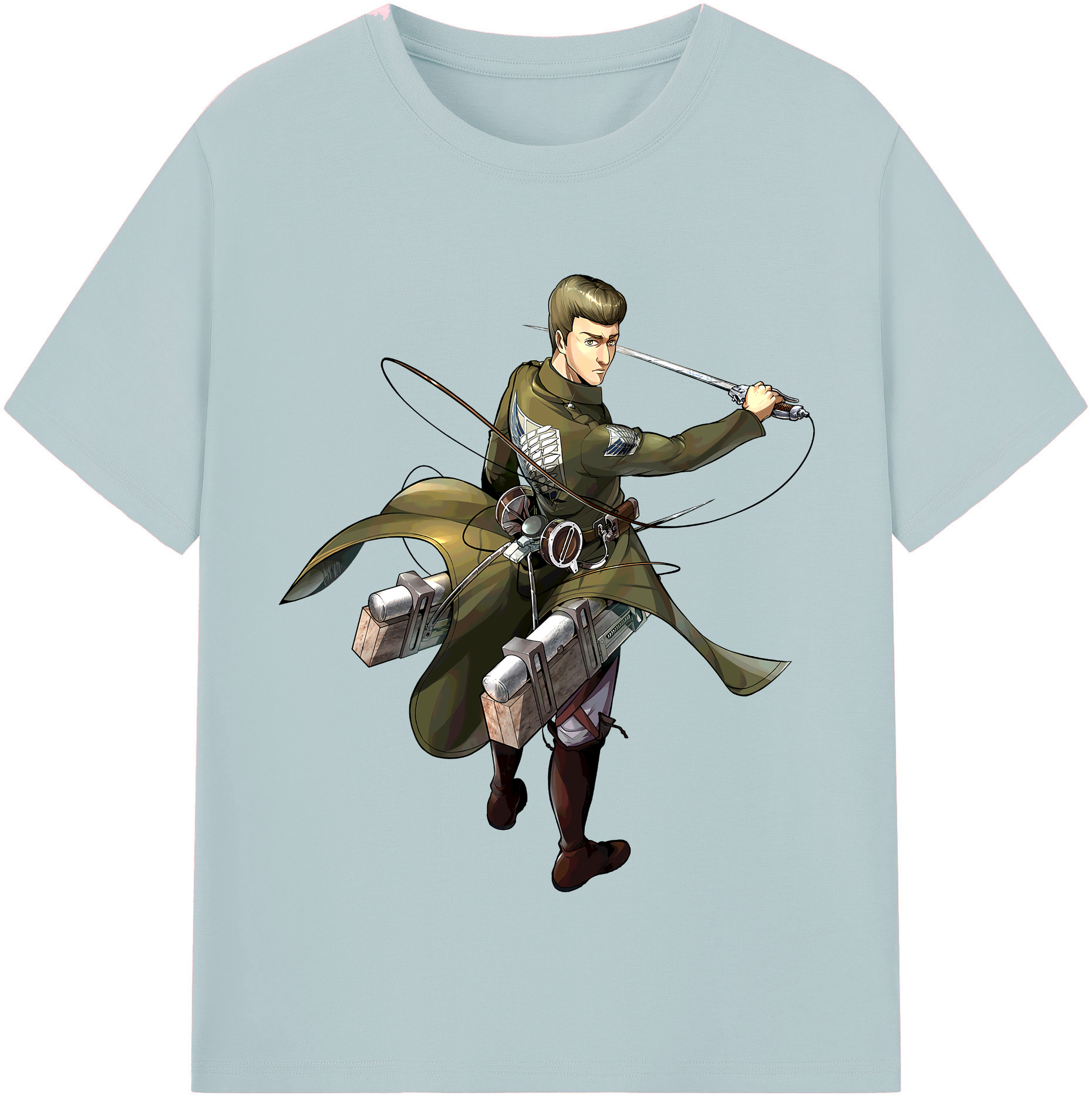 （画像用） 進撃の巨人 Attack on Titan 綿100％半袖Tシャツ（フロントプリント）